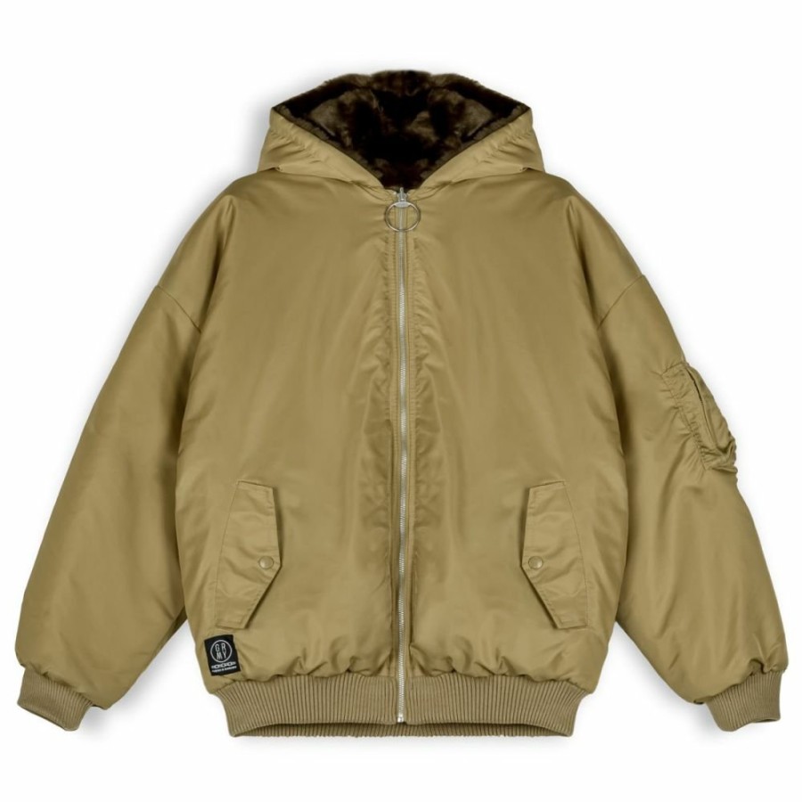 Grimey Jackets | Chaqueta Bomber Grimey Lost Boys Reversible Fur - Brown - Winter 22