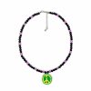 Grimey Misc | Grimey Ufollow No Peace Beads Necklace- Black - Spring 23