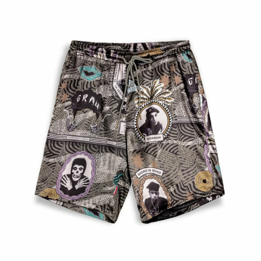 Grimey Shorts | Pantalon Corto Grimey Supastar Satin - Green - Ss24