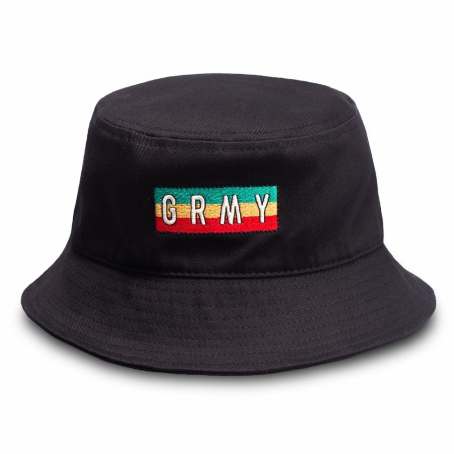 Grimey Head Wear | Grimey "Les Memories" Bucket Hat - Black - Fall 21