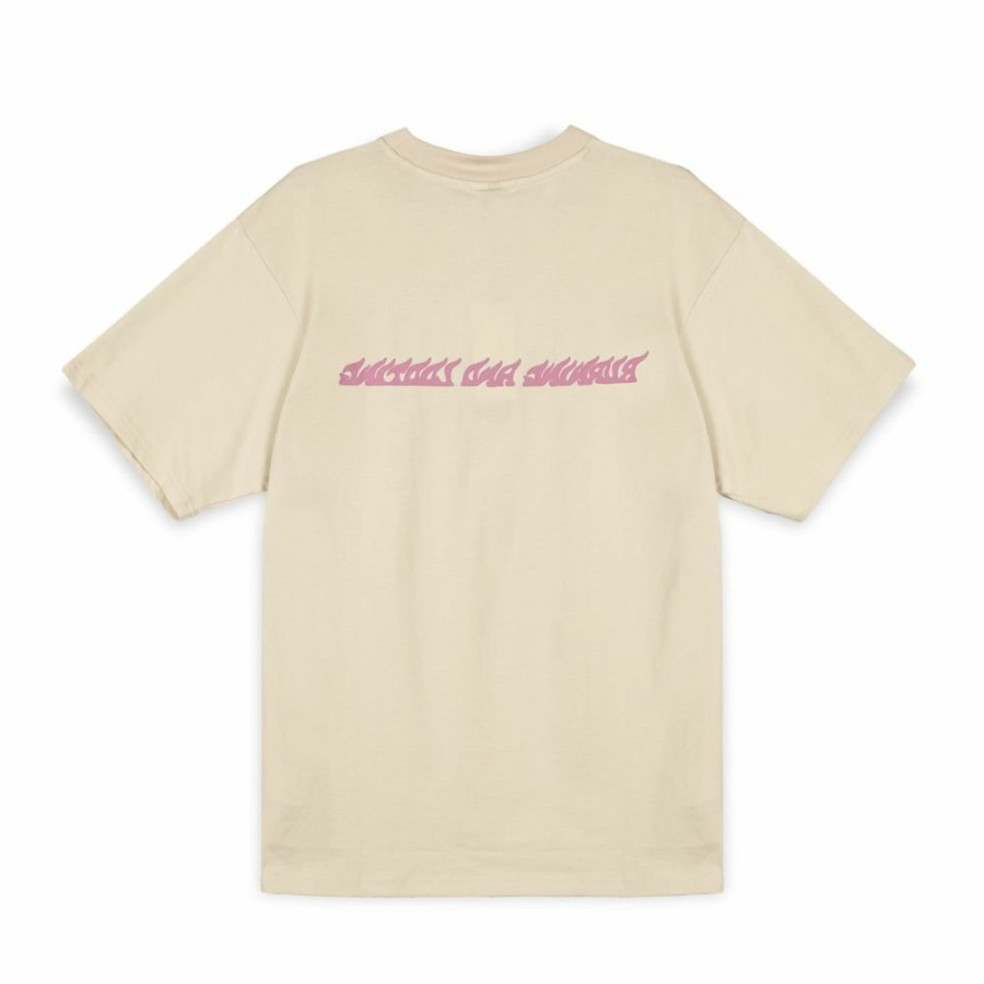 Grimey Organic | Camiseta Grimey Melted Stone Oversized - Cream - Fw23