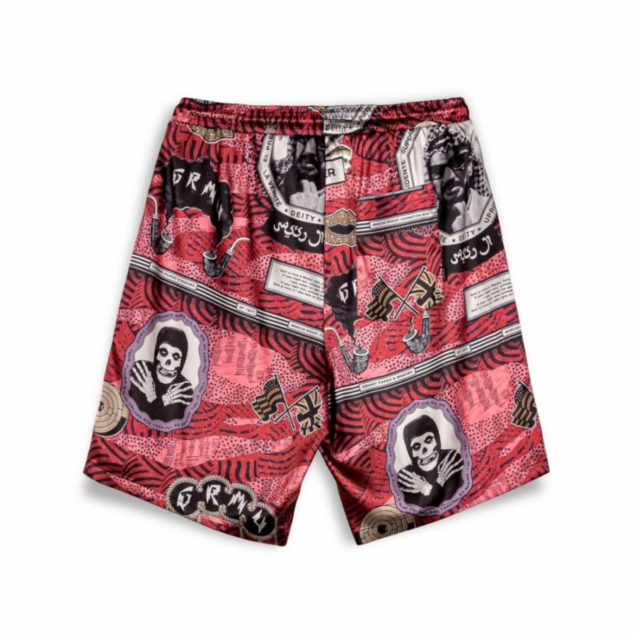 Grimey Shorts | Pantalon Corto Grimey Supastar Satin - Red - Ss24