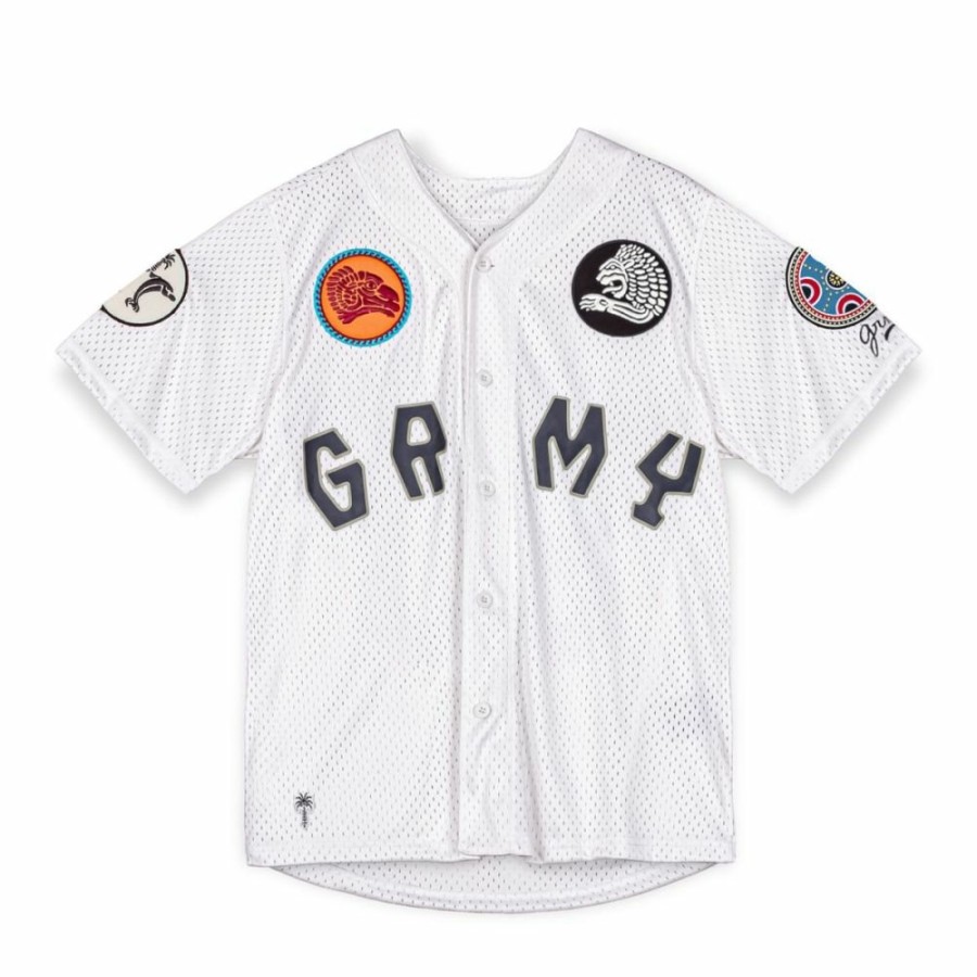 Grimey Tees | Camiseta Grimey The Clout Mesh Baseball - White - Spring 23