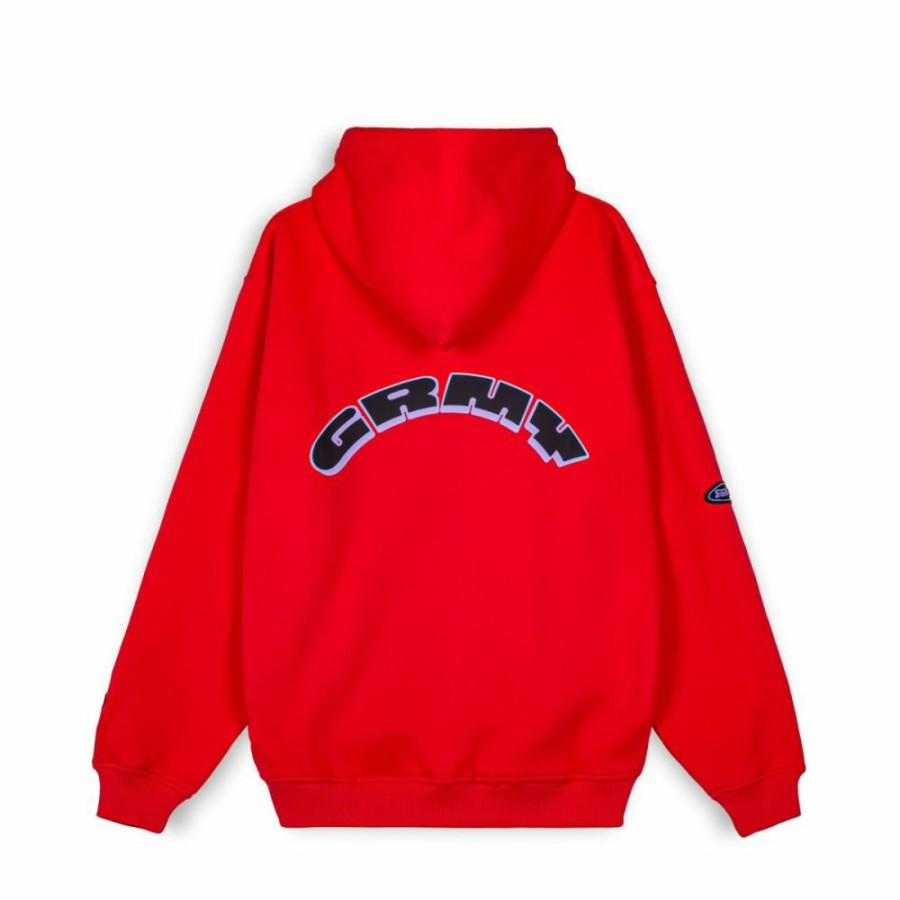 Grimey Sweatshirts | Sudadera Capucha Grimey Ufollow Red - Spring 23