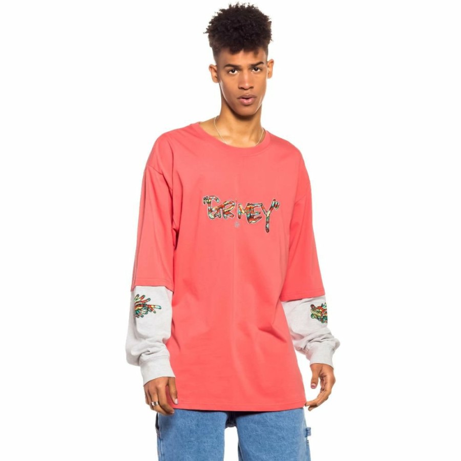 Grimey Tees | Camiseta Manga Larga Grimey Nine Winds Ls - Coral- Spring 22