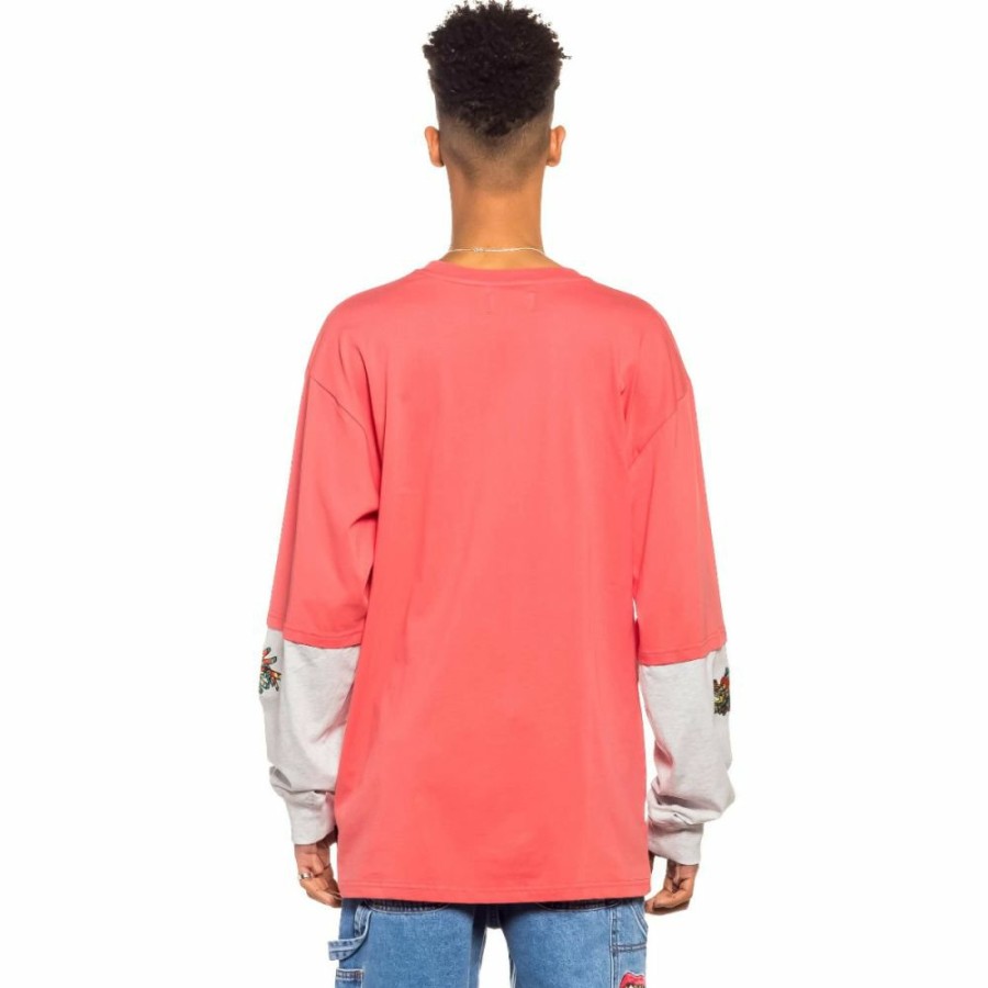 Grimey Tees | Camiseta Manga Larga Grimey Nine Winds Ls - Coral- Spring 22