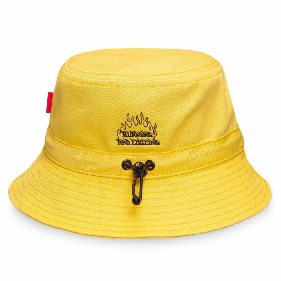 Grimey Head Wear | Grimey "Trespass" Bucket - Yellow - Summer 22