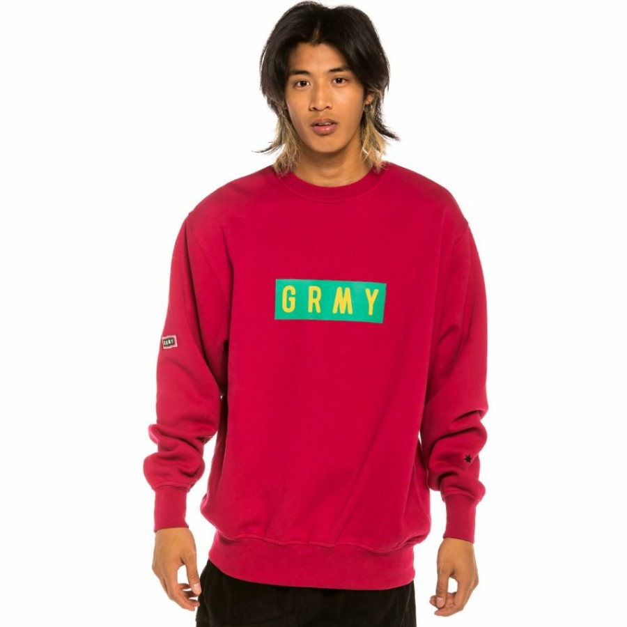 Grimey Sweatshirts | Sudadera Grimey "Les Memories" Crewneck - Red - Winter 21