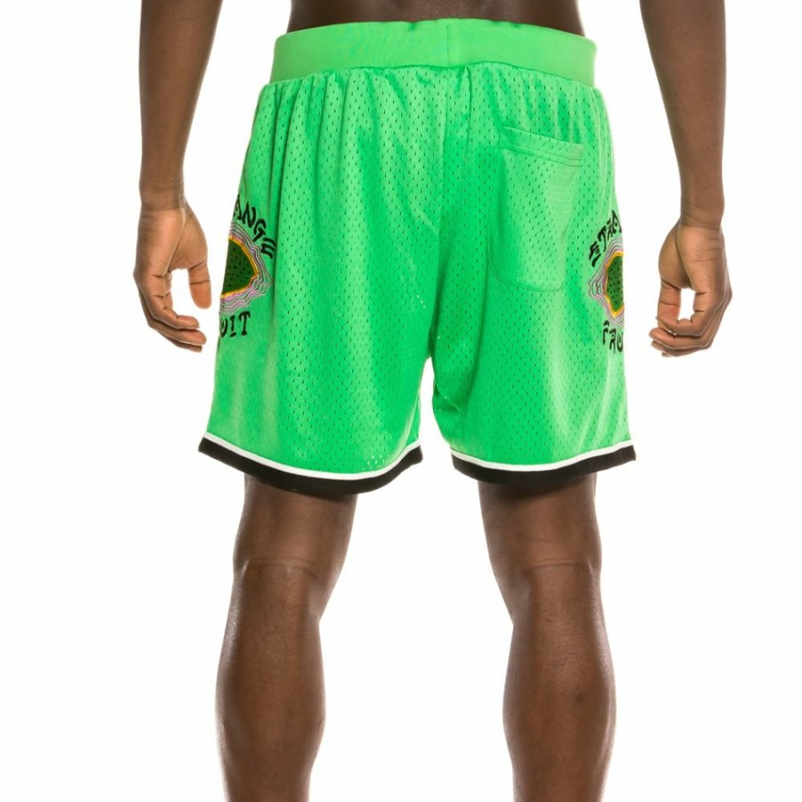 Grimey Shorts | Grimey "Strange Fruit" Mesh Shorts Green - Spring 21