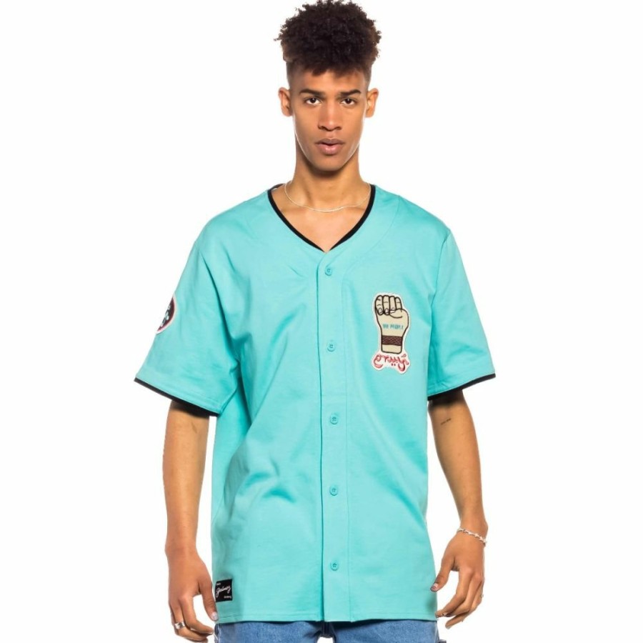 Grimey Shirts | Grimey Day Dreamer Baseball Jersey - Blue- Spring 22