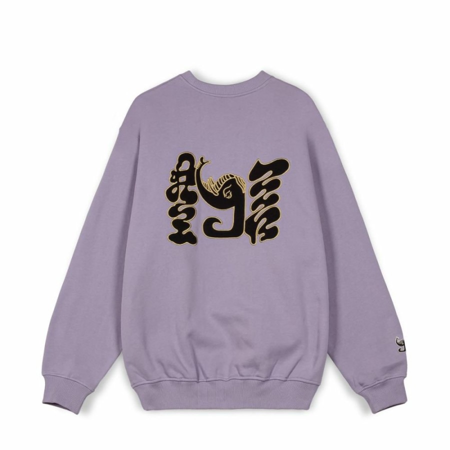 Grimey Sweatshirts | Sudadera Grimey Tusker Temple Vintage - Purple - Fw23