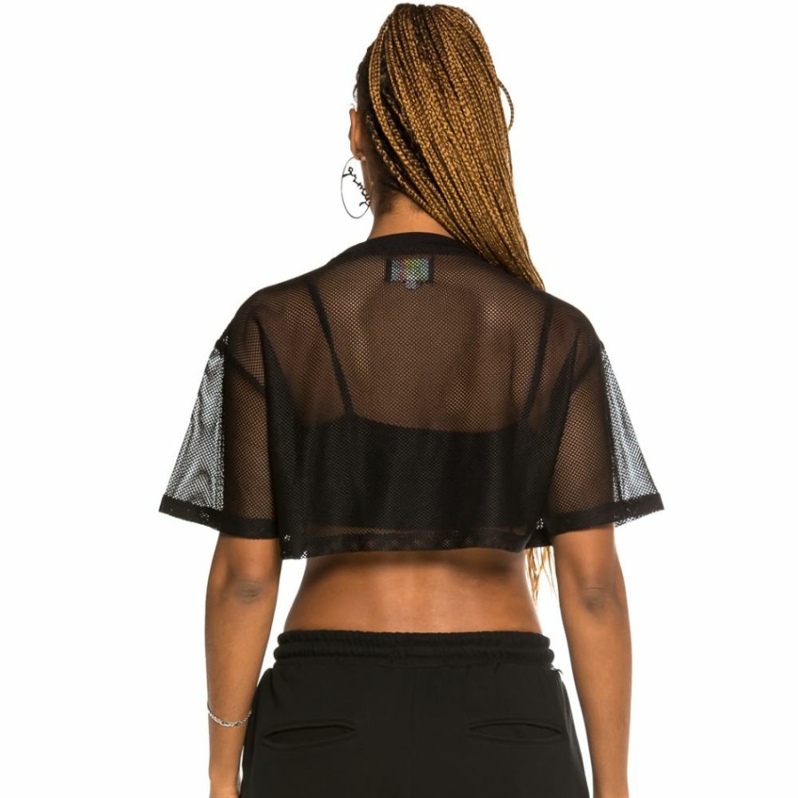 Grimey Tees & Tops | Grimey Liveution Crop Top Spring 21 Black