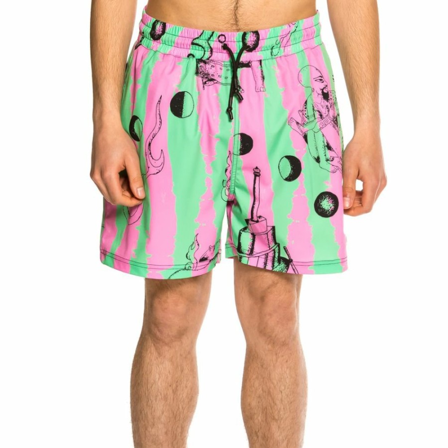 Grimey Swimwear | Grimey "Hope Unseen" Swimming Short - Green - Summer 21