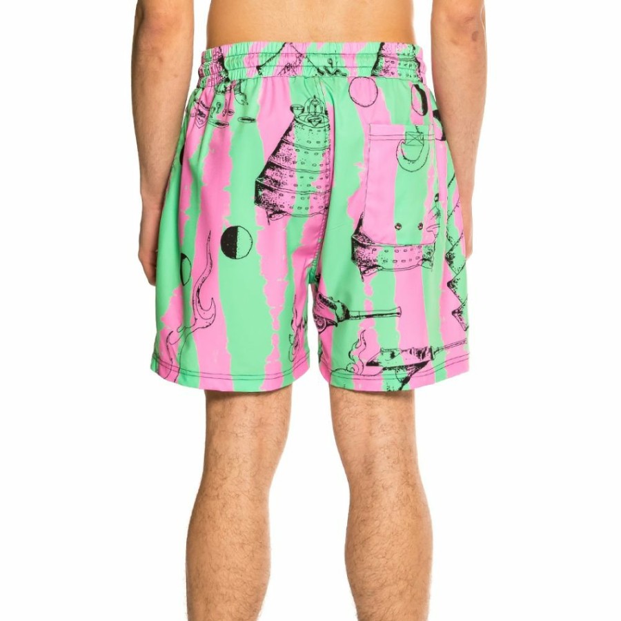 Grimey Swimwear | Grimey "Hope Unseen" Swimming Short - Green - Summer 21