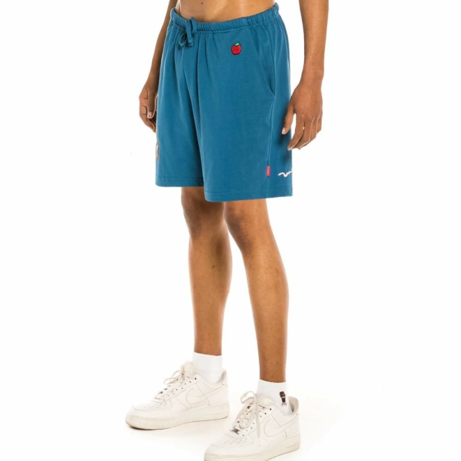 Grimey Shorts | Grimey "Trespass" Sweatshort - Blue -Summer 22