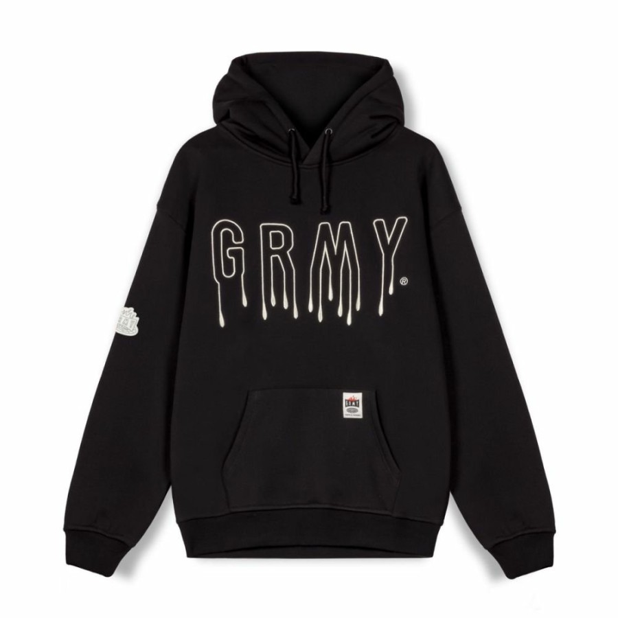 Grimey Sweatshirts | Sudadera Capucha Grimey Back At You Vintage - Black - Fw23