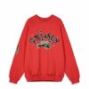 Grimey Organic | Grimey Causing Panic The Charleston Blvd Vintage Crewneck Red - Ss24