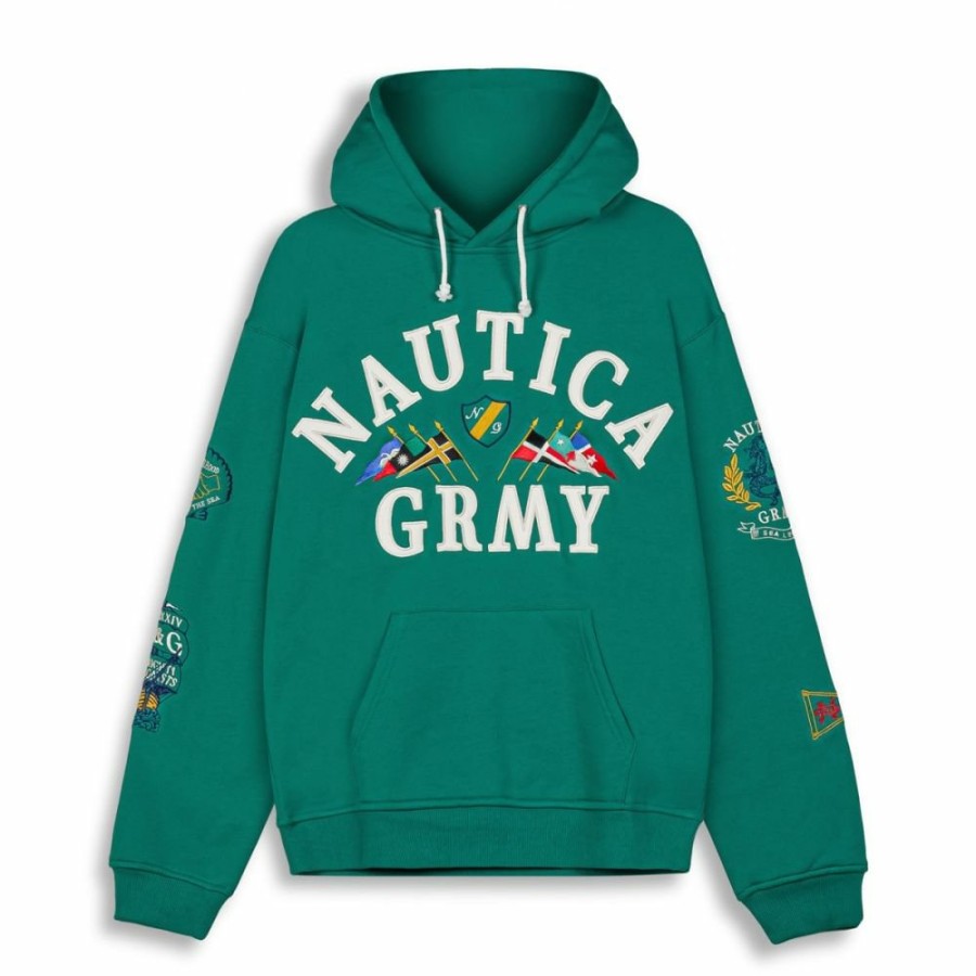 Grimey Ss24 | Sudadera Grimey Mighty Harmonist Nautica X Grmy - Green - Ss24