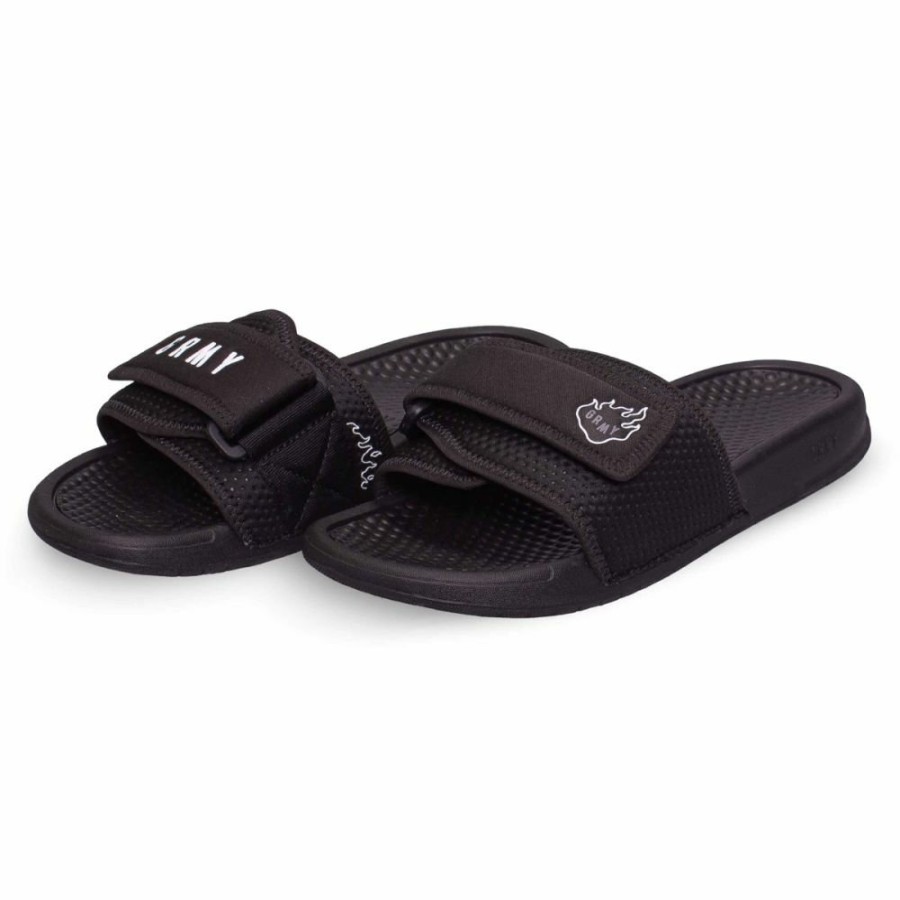 Grimey Misc | Grimey "Trespass" Slides - Black - Summer 22