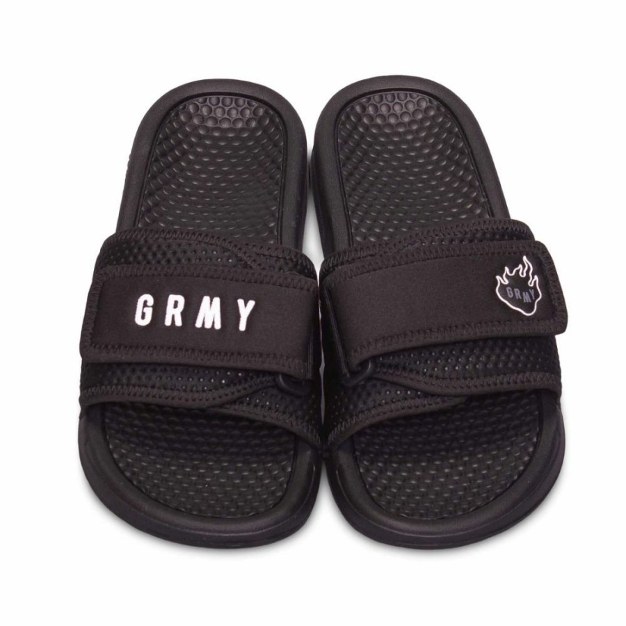 Grimey Misc | Grimey "Trespass" Slides - Black - Summer 22