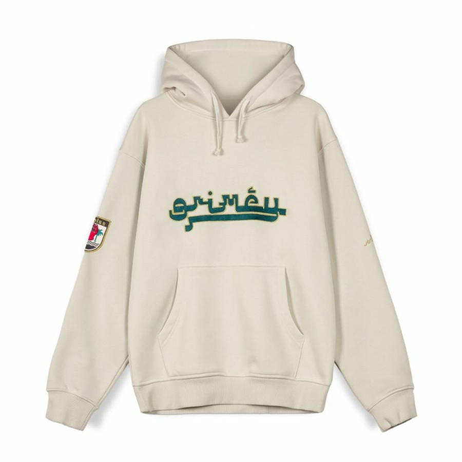 Grimey Sweatshirts | Sudadera Capucha Grimey Nablus Stones Vintage - White - Fw23