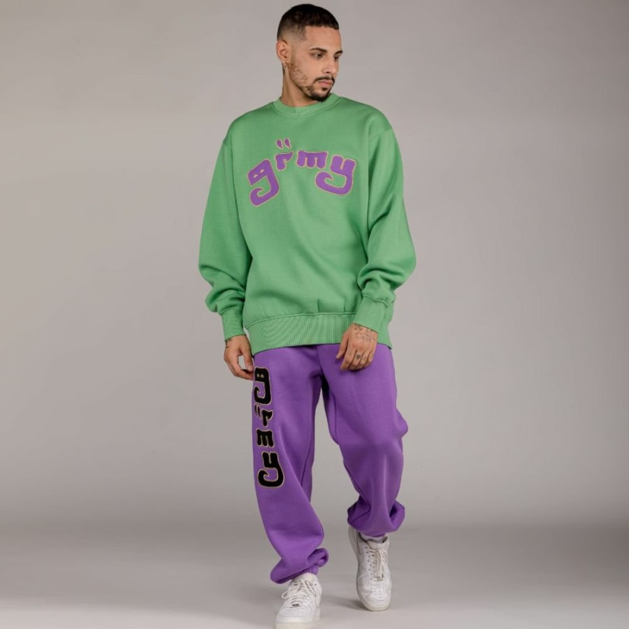 Grimey Outfits | Pack Grimey Pant + Sweatshirt "Lust Mantra" - Purple/Green - Fall 22