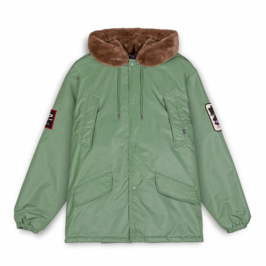 Grimey Coats | Parka Grimey "Pasion Gamberra (Gp X Grmy)" - Green - Fall 22