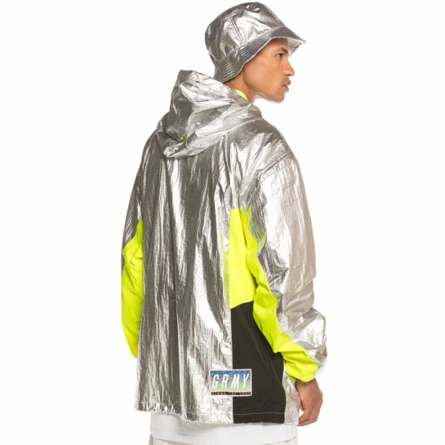 Grimey Jackets | Grimey Planete Noire Fw19 Raincoat Silver