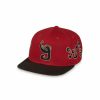 Grimey Head Wear | Grimey Tusker Temple Bicolor Snapback Cap - Red - Fw23