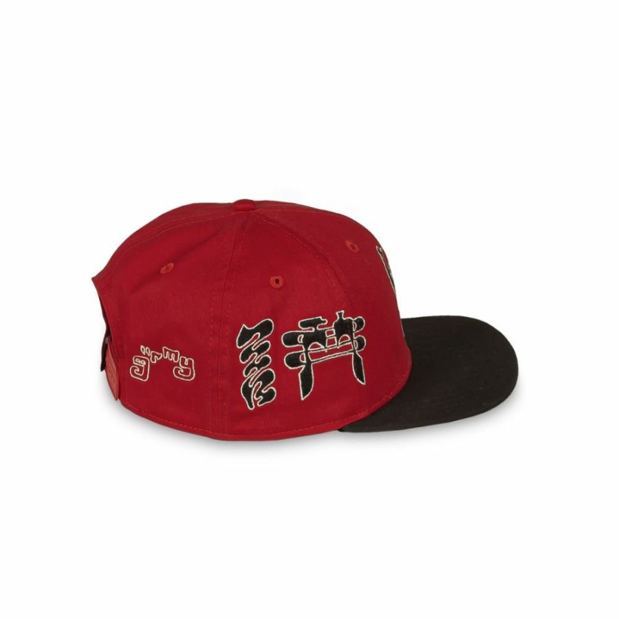 Grimey Head Wear | Grimey Tusker Temple Bicolor Snapback Cap - Red - Fw23