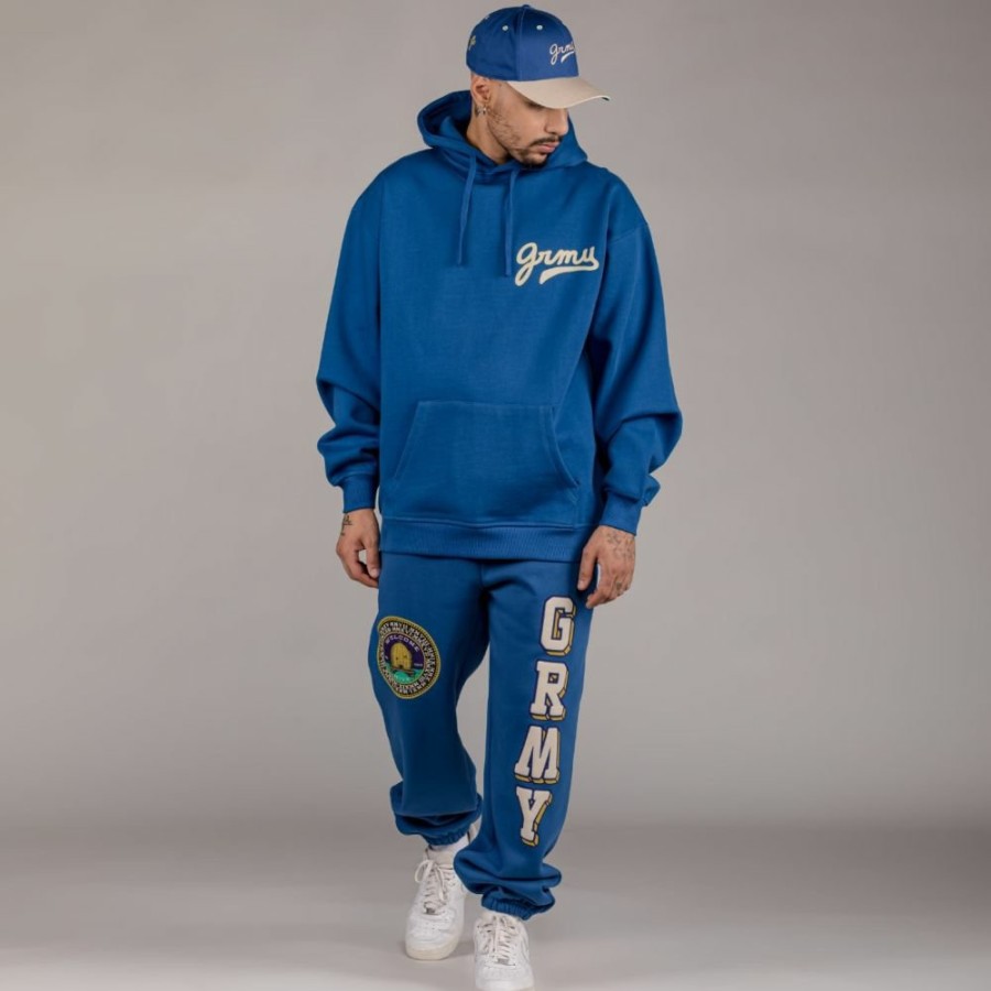 Grimey Outfits | Pack Grimey Pant + Hoodie "Hive" Heavyweight - Blue - Fall 22