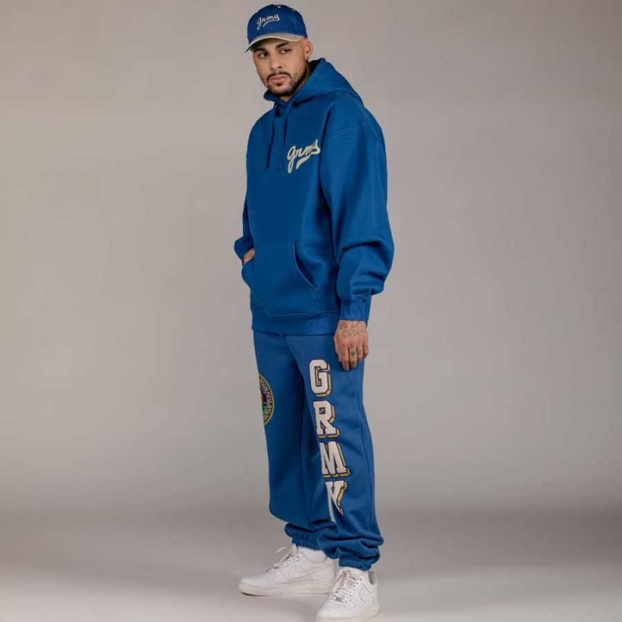 Grimey Outfits | Pack Grimey Pant + Hoodie "Hive" Heavyweight - Blue - Fall 22