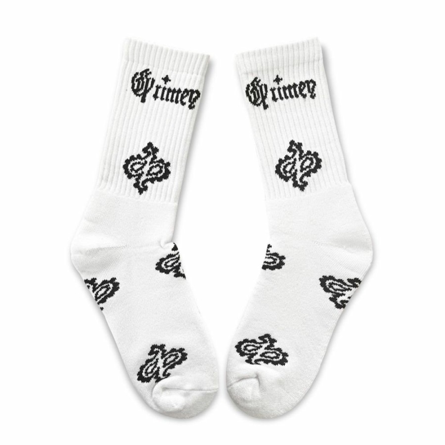 Grimey Socks | Calcetines Grimey Causing Panic Los Nite - White - Ss24