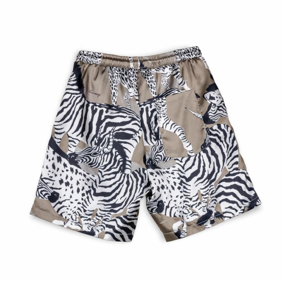 Grimey Shorts | Grimey Animal Satin Short - Copper - Summer 23