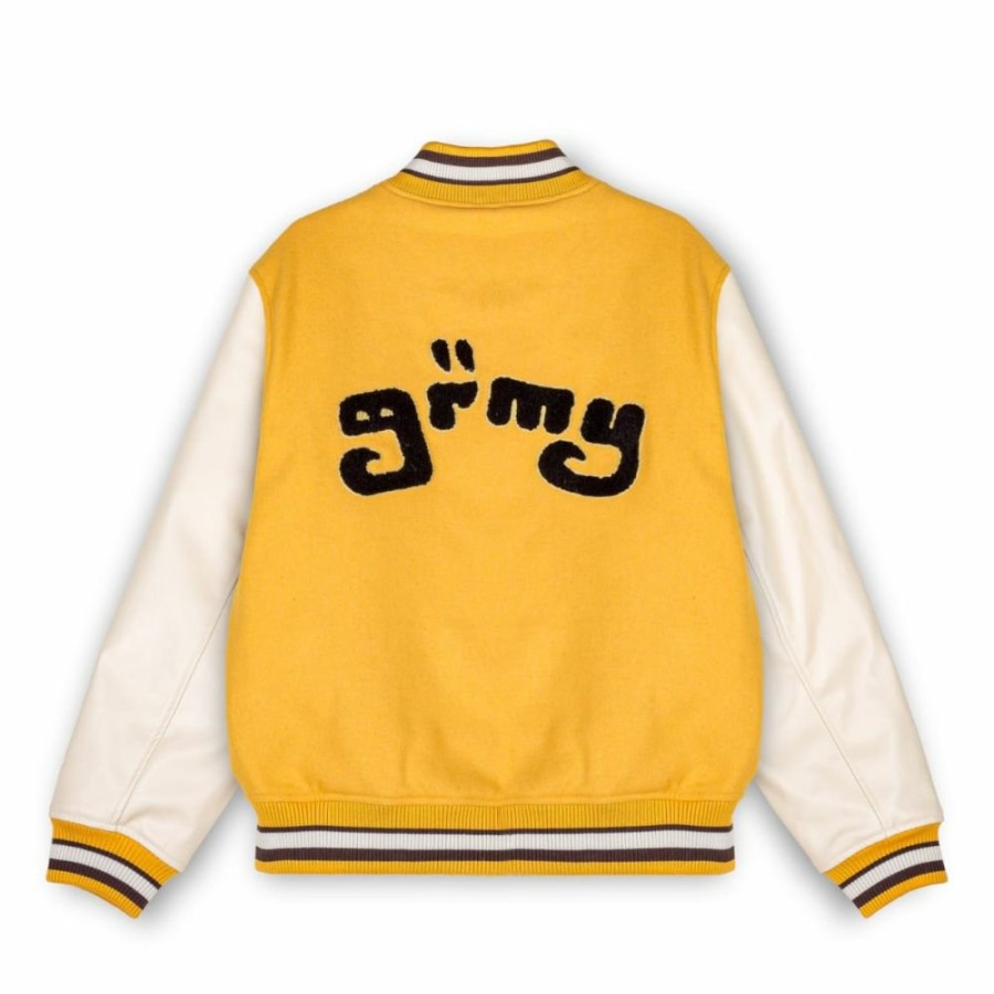 Grimey Jackets | Chaqueta De Baseball Grimey "Lust Mantra" - Yellow - Fall 22