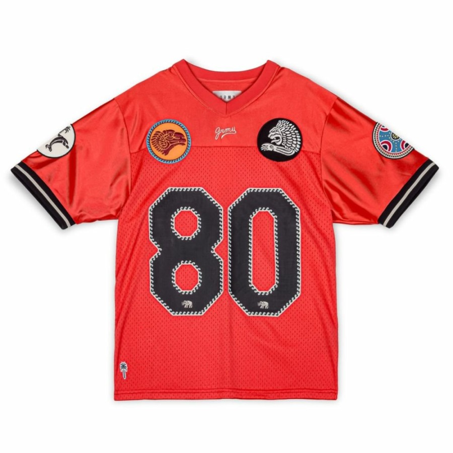 Grimey Tees | Camiseta Grimey The Clout Mesh Football - Red - Spring 23