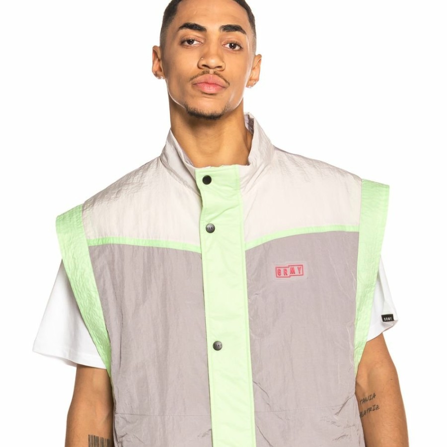 Grimey Jackets | Grimey Rope A Dope Vest Ss20 Grey