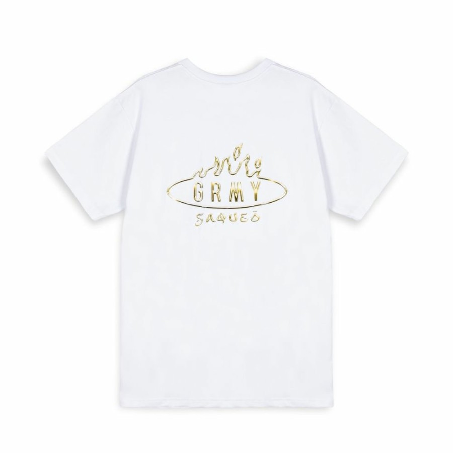 Grimey Organic | Camiseta Grimey Burn In Flames The Anvil - White - Ss24