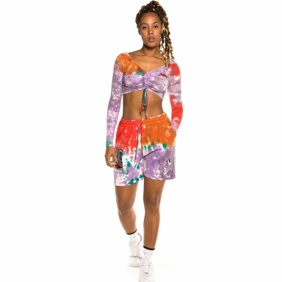 Grimey Women Outfits | Pack Grimey Sweatshort + Top "Liveution" - Tie Dye - Spring 21