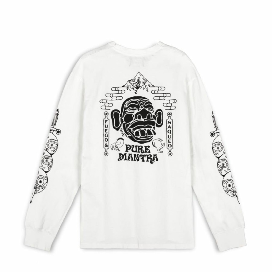 Grimey Organic | Camiseta Manga Larga Grimey "Lust Mantra" - White - Fall 22