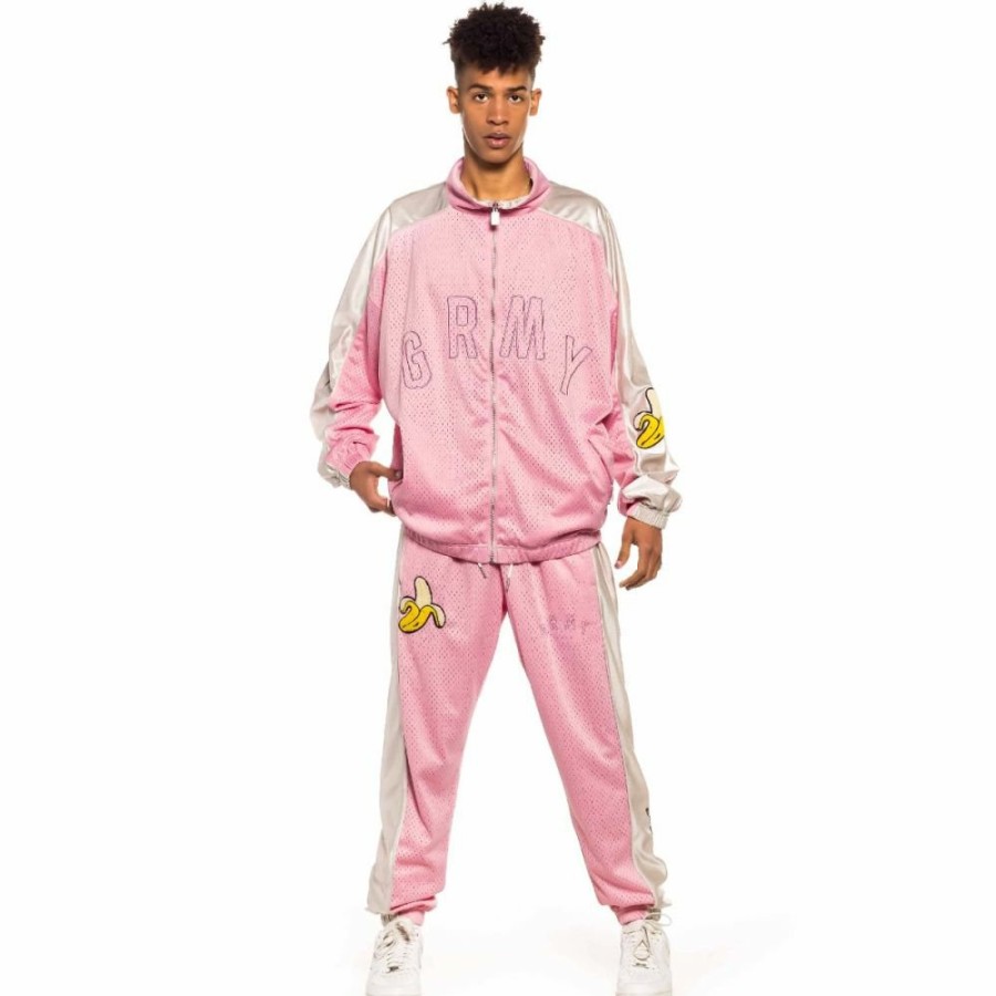 Grimey Jackets | Grimey Jungle Punch Track Jacket - Pink - Spring 22