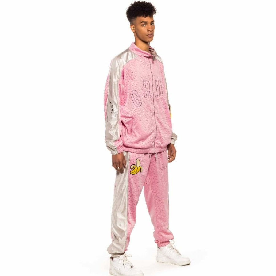 Grimey Jackets | Grimey Jungle Punch Track Jacket - Pink - Spring 22