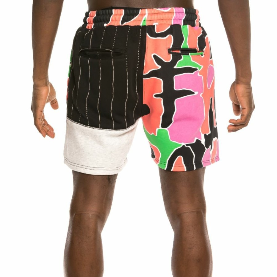 Grimey Shorts | Grimey "Strange Fruit All Over Print" Sweatshorts Black - Spring 21