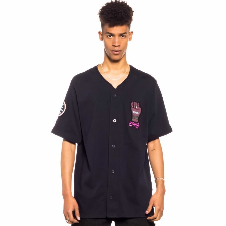 Grimey Tees | Camiseta De Baseball Grimey Day Dreamer - Black- Spring 22