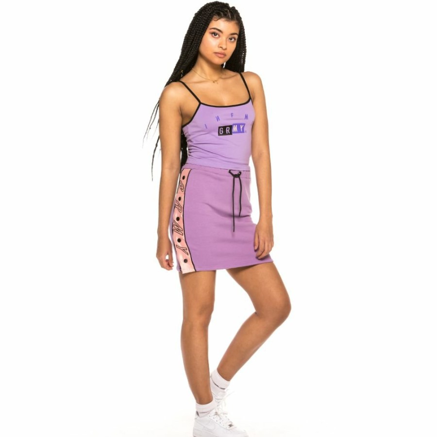 Grimey Tees & Tops | Grimey F.A.L.A. Girl Top Ss19 Purple