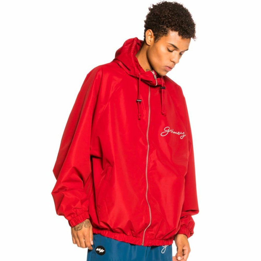 Grimey Jackets | Grimey "Martinica Fact" Track Jacket - Red - Fall 21