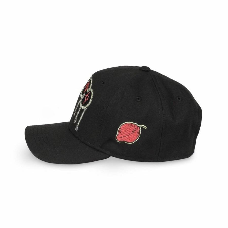 Grimey Head Wear | Grimey Supastar Curved Visor Snapback Cap - Black - Ss24