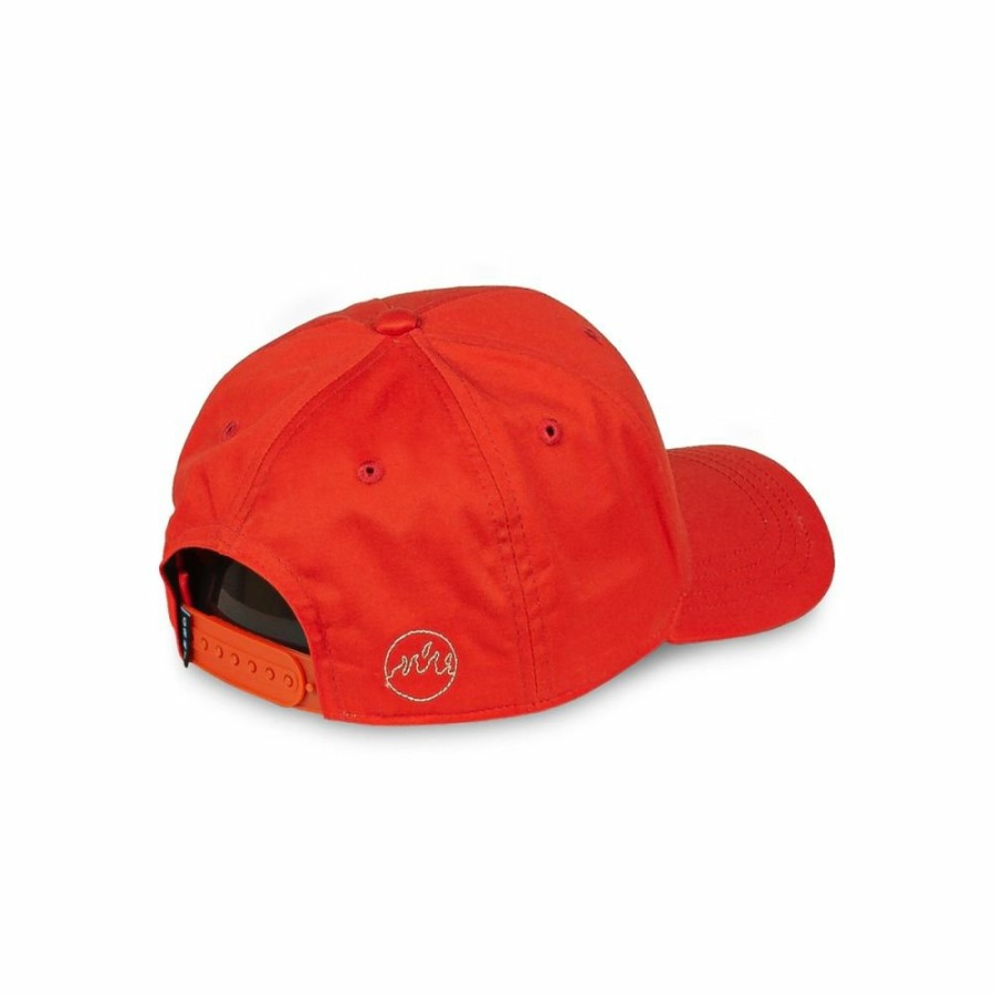 Grimey Head Wear | Grimey Back At You Curved Visor Snapback Cap - Red - Fw23