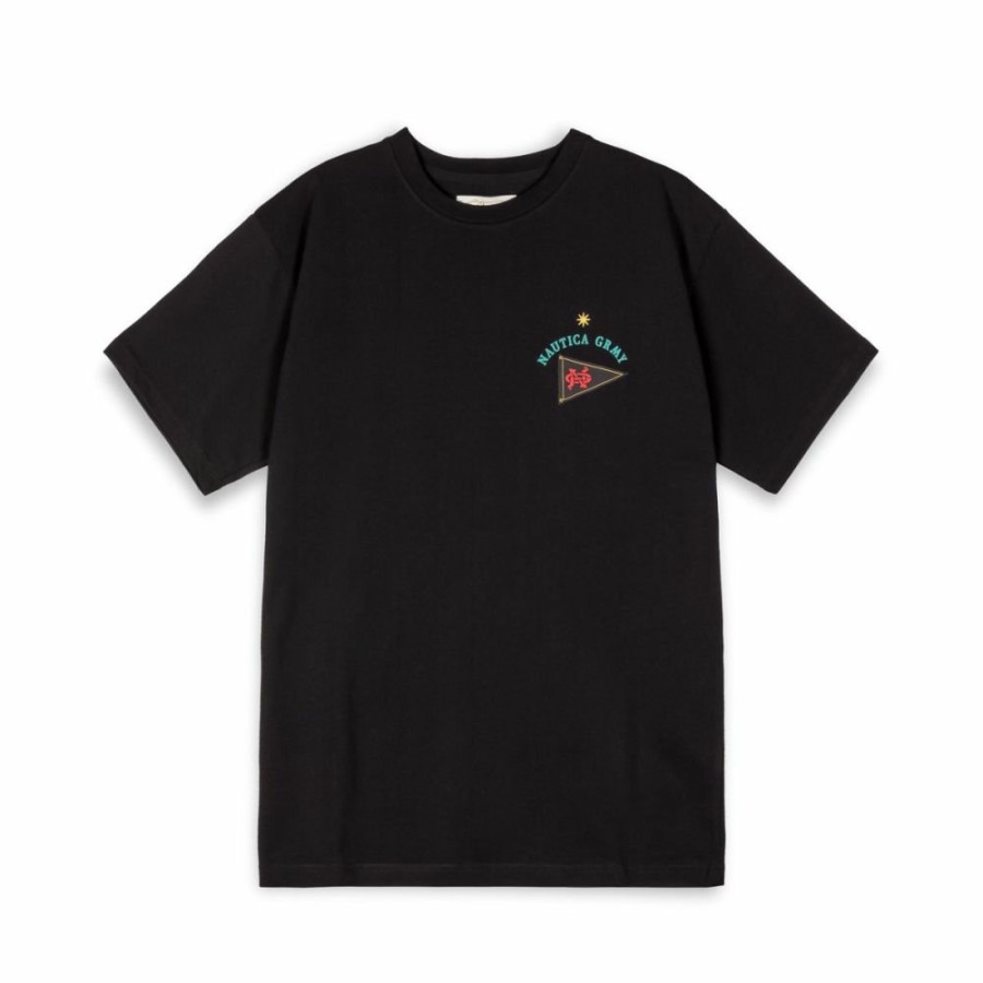 Grimey Ss24 | Camiseta Grimey Mighty Harmonist Nautica X Grmy - Black - Ss24