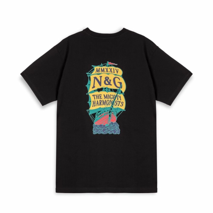 Grimey Ss24 | Camiseta Grimey Mighty Harmonist Nautica X Grmy - Black - Ss24